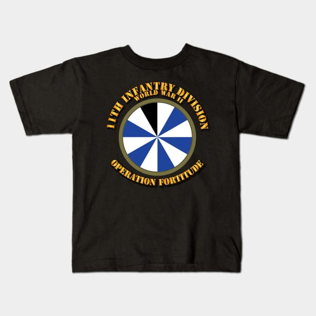 11th Infantry Division - WWII Kids T-Shirt by twix123844